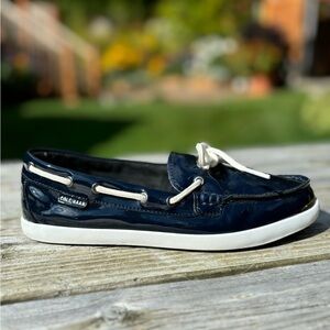 Cole Haan blue dockside boat shoes